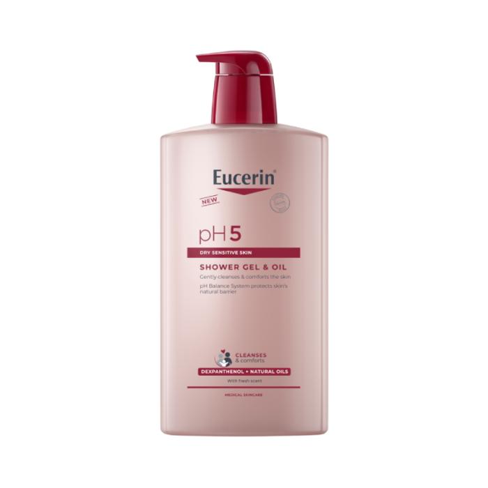 EUCERIN pH5 dušas želeja&eļļa 1000ml