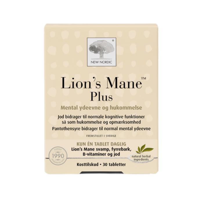 NEW NORDIC Lion's Mane Plus tabletes N30