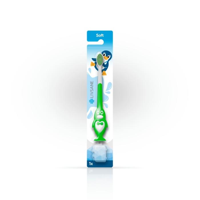 LIVSANE bērnu zobu birste piena zobiem Soft N1