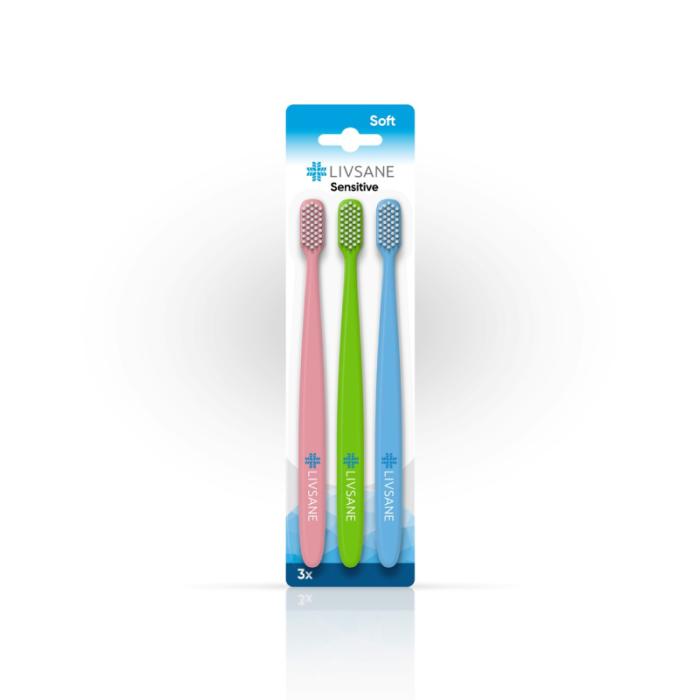 LIVSANE Sensitive zobu birste Soft N3