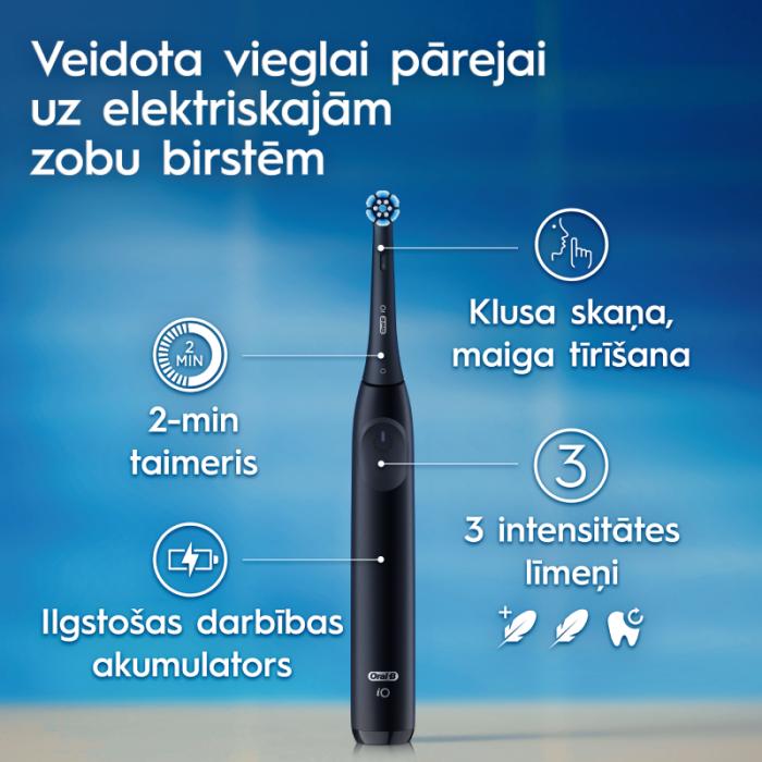 ORAL B iO2 elektriskā zobu birste, Night Black