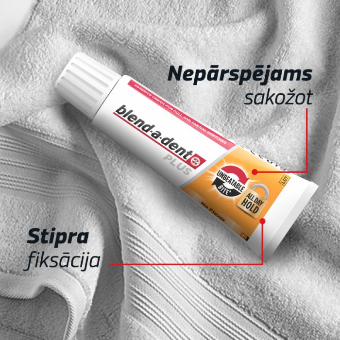 BLEND-A-DENT Plus Unbeatable Bite protēžu fiksācijas krēms 40g