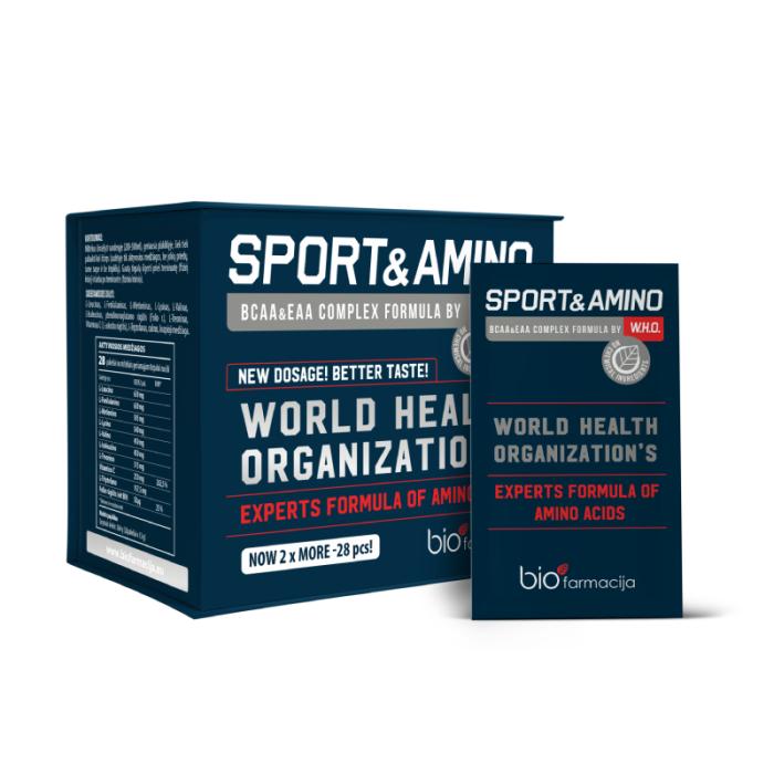 BIOFARMACIJA Sport&Amino W.H.O pulveris N28