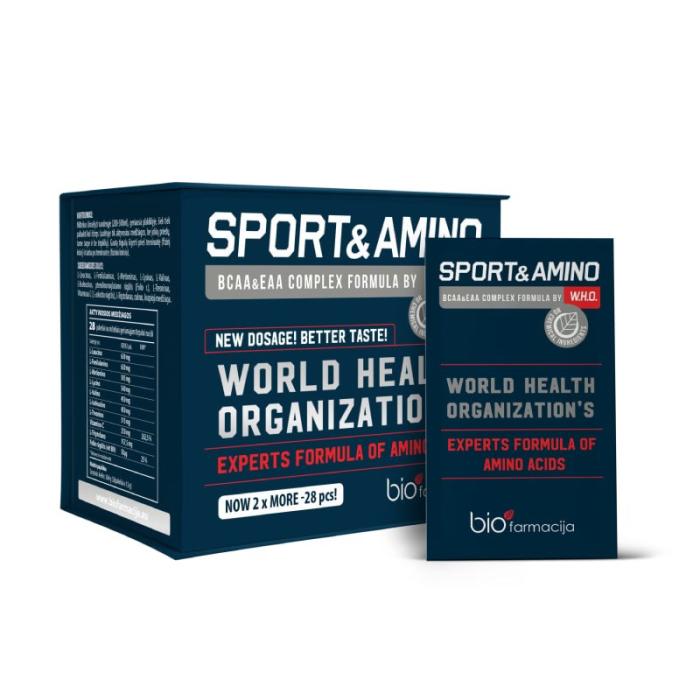 BIOFARMACIJA Sport&Amino W.H.O pulveris N28