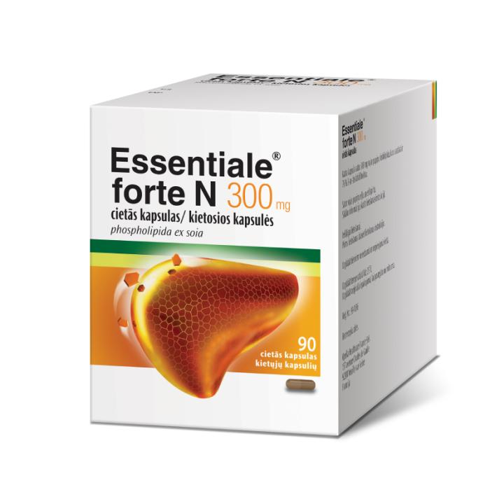 ESSENTIALE Forte N 300mg cietās kapsulas N90