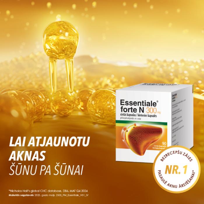 ESSENTIALE Forte N 300mg cietās kapsulas N90