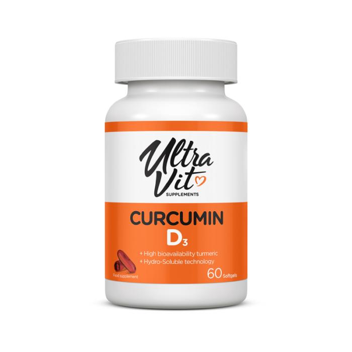 ULTRAVIT Curcumin D3 mīkstās kapsulas N60