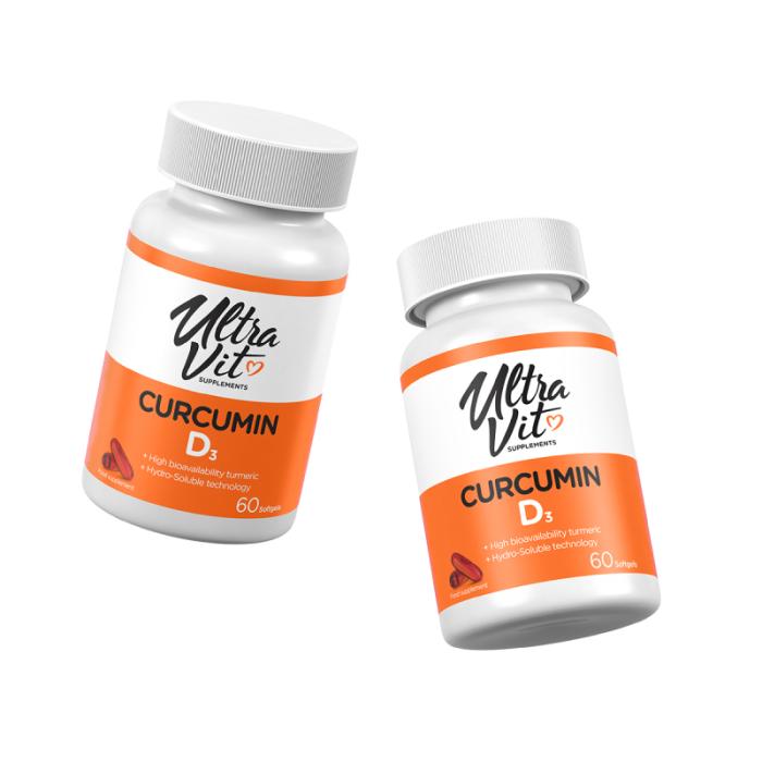 ULTRAVIT Curcumin D3 mīkstās kapsulas N60