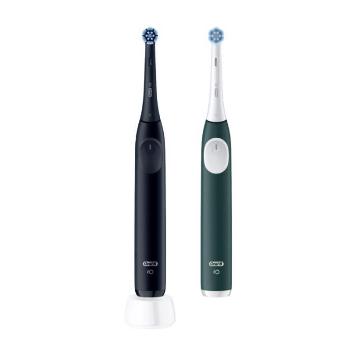 ORAL B iO2 elektriskās zobu birstes komplekts, Black + Green