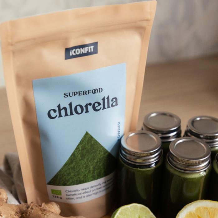 ICONFIT Organiskās hlorellas pulveris 125g