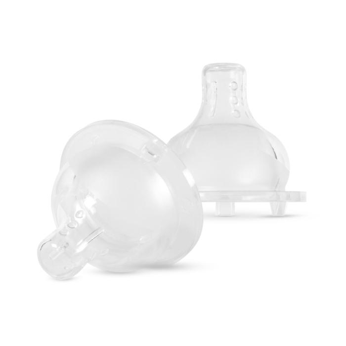 BABOO silikona knupītis pret kolikām ar 3 vārstu tehnoloģiju, vidēja plūsma, 3+ mēneši N2