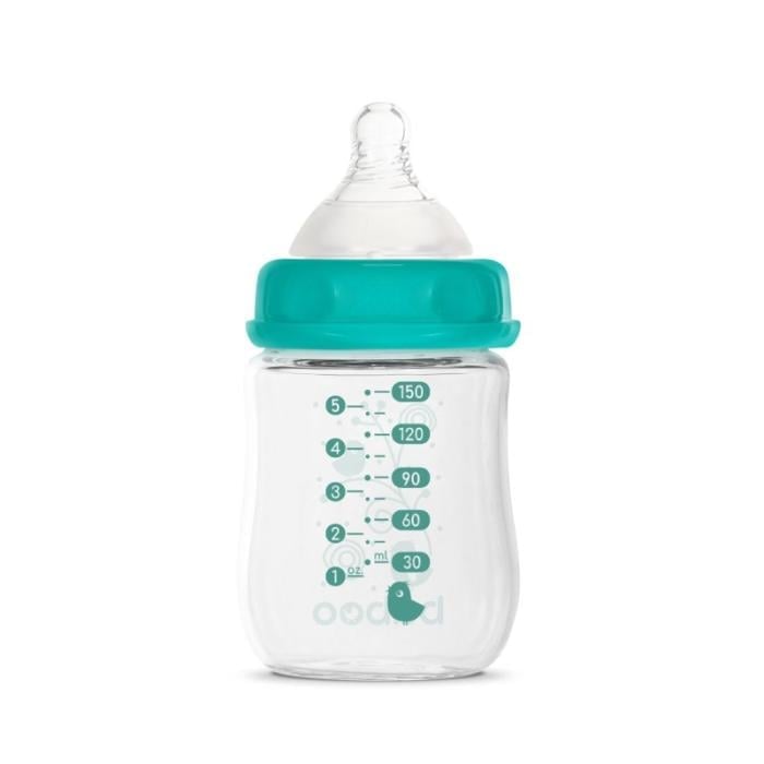 BABOO stikla pretkoliku barošanas pudelīte, plats kakliņš,  0+ mēneši 150 ml