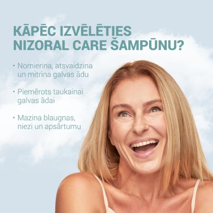 NIZORAL Care Dry&Sensitive Scalp šampūns sausai un jutīgai galvas ādai 200 ml