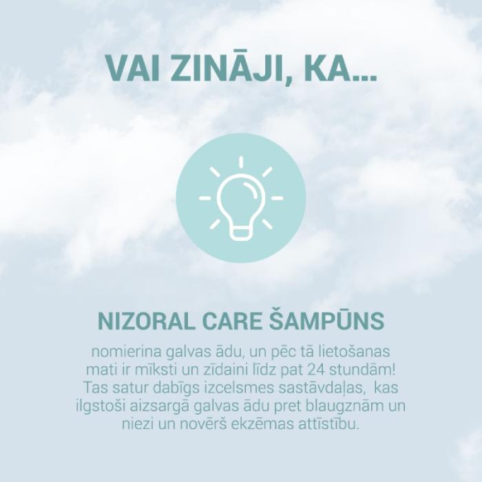 NIZORAL Care Dry&Sensitive Scalp šampūns sausai un jutīgai galvas ādai 200 ml