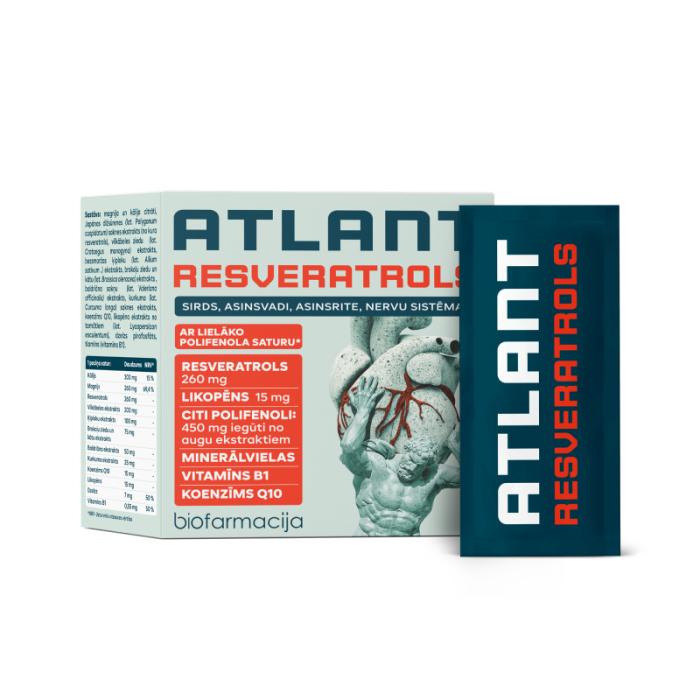 BIOFARMACIJA Atlant Resveratrols pulveris N28