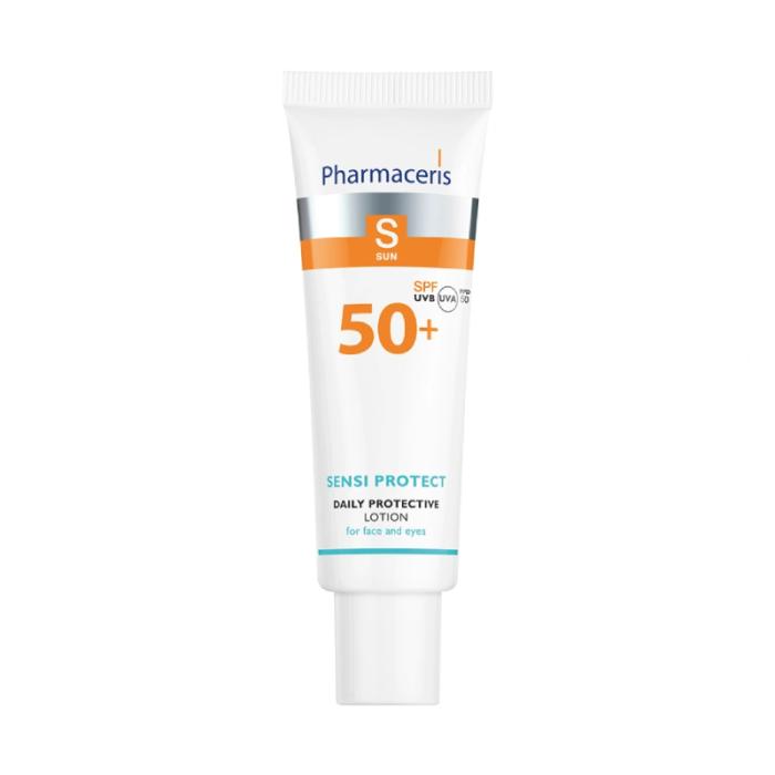 PHARMACERIS S Sensi Protect SPF50+ aizsargājošs losjons sejai un acu zonai 50ml