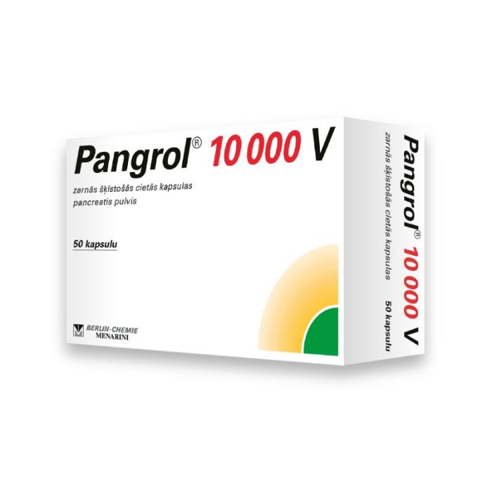 PANGROL 10 000 V zarnās šķīstošās cietās kapsulas N50