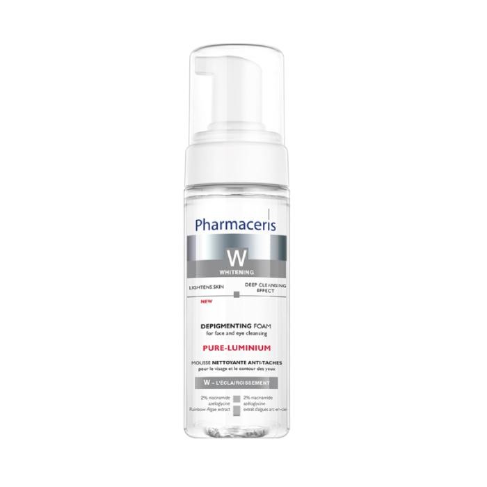 PHARMACERIS W Pure-Luminium balinošas putas sejas un acu mazgāšanai 150ml
