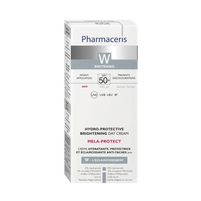 PHARMACERIS W Mela-Protect SPF 50+ mitruma līmeni saglabājošs, balinošs dienas krēms 50ml
