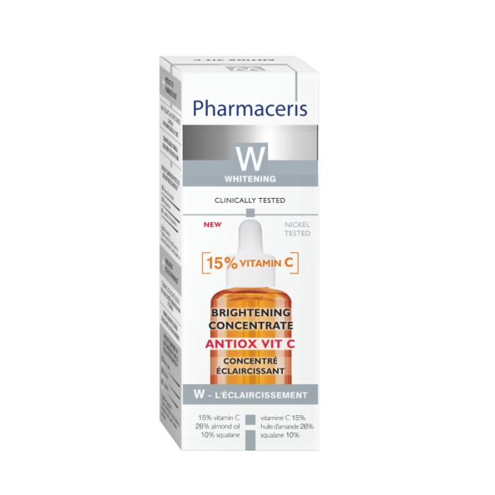 PHARMACERIS W Antiox Vit C 15% balinošs koncentrāts 30ml