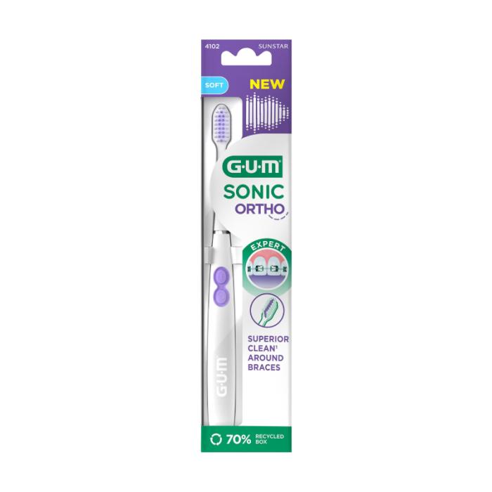 GUM Sonic Ortho zobu birste (ar bateriju) N1