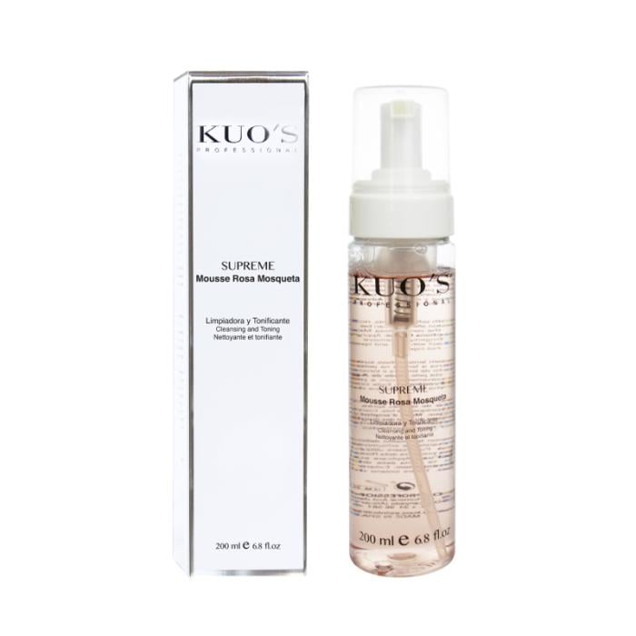 KUO'S Supreme Rosa Mosqueta attīrošas un tonizējošas putas 200ml