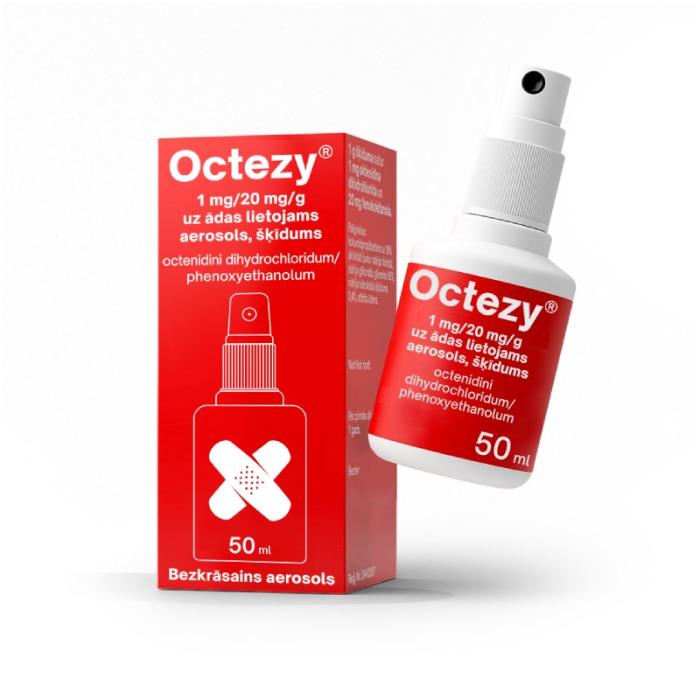OCTEZY 1mg/20mg aerosols uz ādas lietojams 50ml