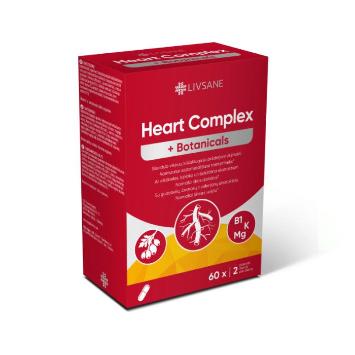LIVSANE Heart Complex + Botanicals kapsulas N60