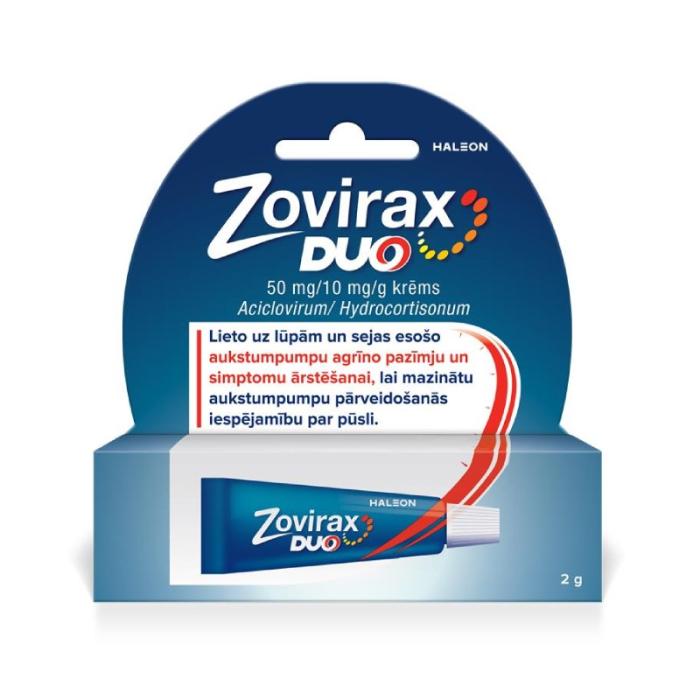 ZOVIRAX Duo 50mg/10mg/g krēms 2g