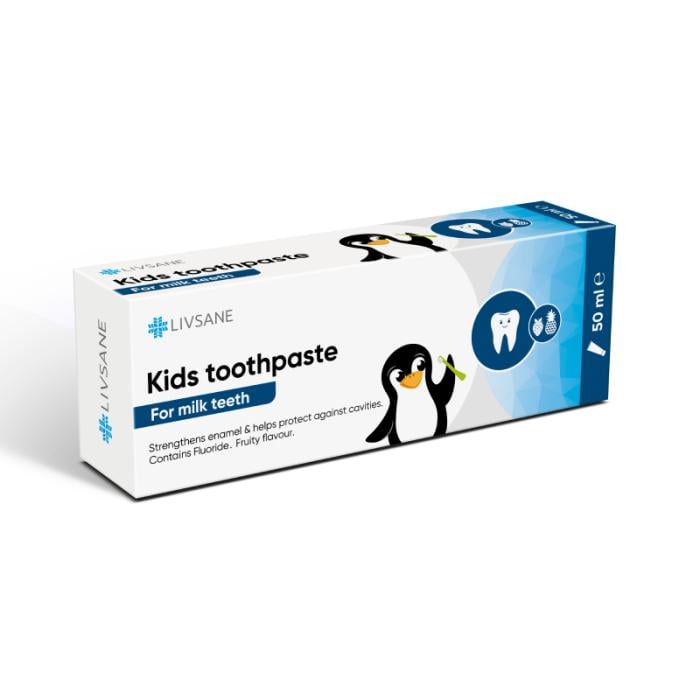 LIVSANE bērnu zobu pasta piena zobiem 50ml