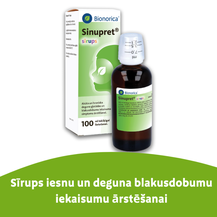 SINUPRET 60mg/ml sīrups 100ml