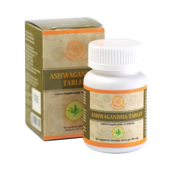 GOLDEN CHAKRA Ashwagandha 395mg tabletes N60