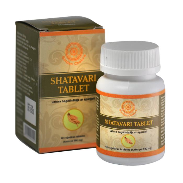 GOLDEN CHAKRA Shatavari 590mg tabletes N60