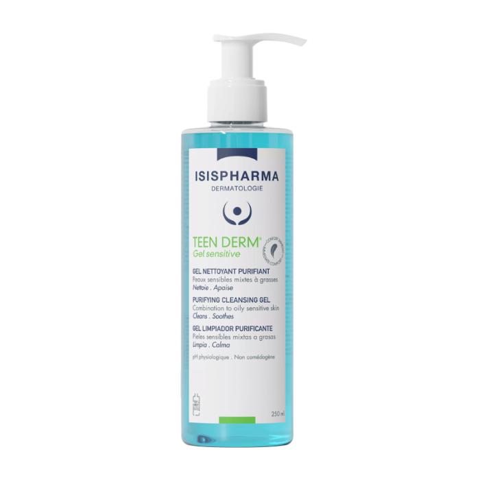 ISISPHARMA Teen Derm Gel Sensitive attīrošs gels 250ml
