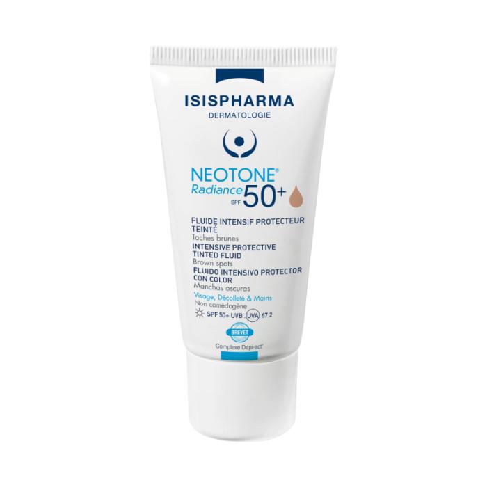 ISISPHARMA Neotone Radiance SPF50+ tonēts aizsargfluīds pigmentācijai Medium 30ml