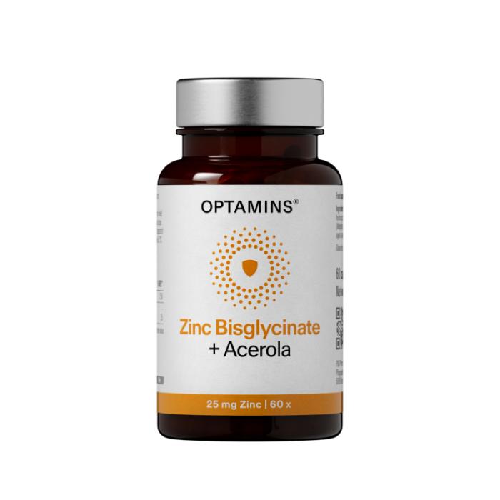 OPTAMINS Zinc Bisglycinate + Acerola kapsulas N60