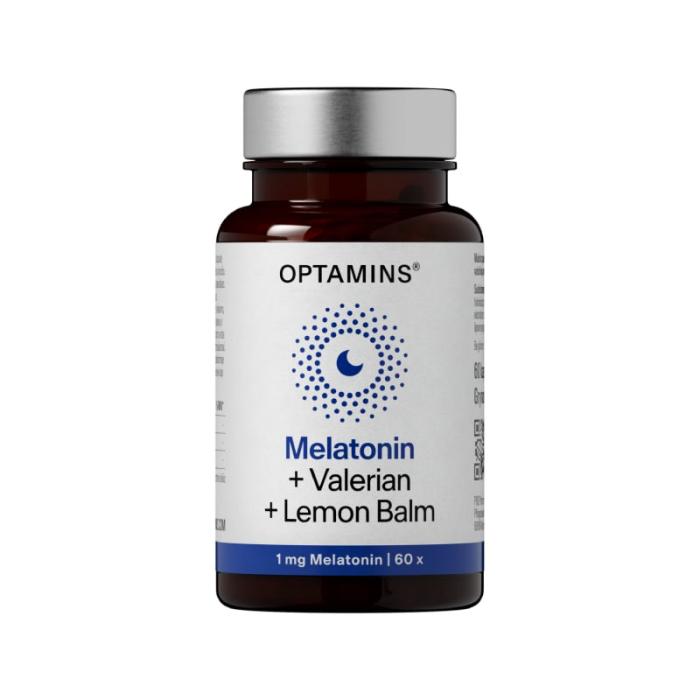 OPTAMINS Melatonin + Valerian + Lemon Balm kapsulas N60