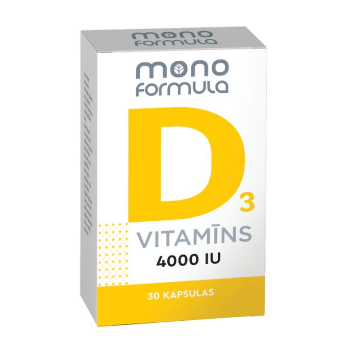 MONO FORMULA D3 vitamīns 4000SV kapsulas N30