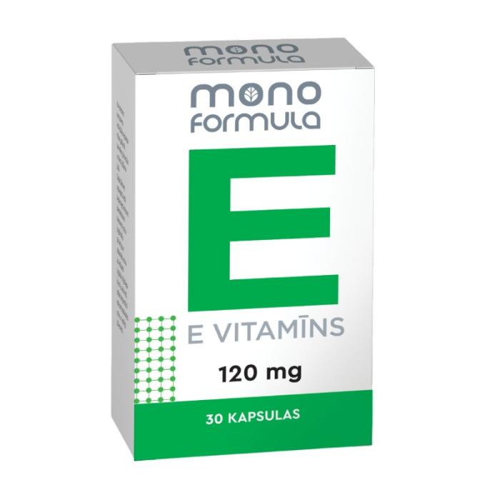 MONO FORMULA E vitamīns 120mg kapsulas N30