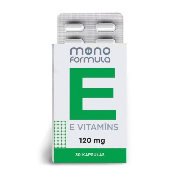 MONO FORMULA E vitamīns 120mg kapsulas N30