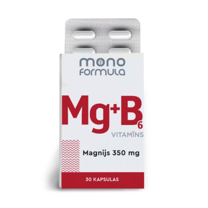 MONO FORMULA Mg+B6 vitamīns kapsulas N30