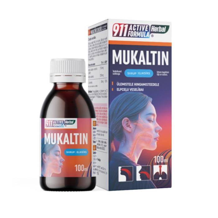 911 ACTIVE FORMULA Herbal Mukaltīns eliksīrs 100ml
