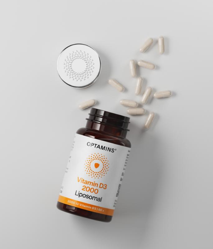 OPTAMINS D vitamīns Liposomal 2000SV kapsulas N60