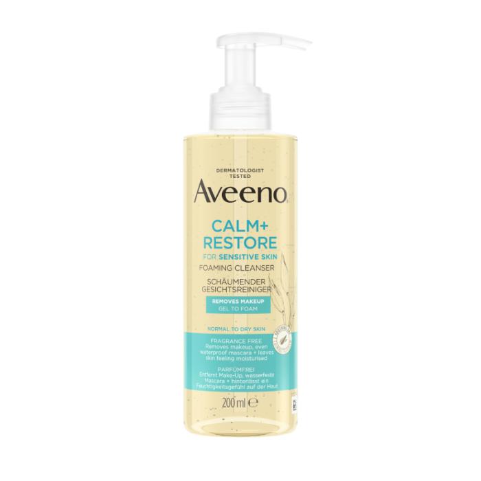 AVEENO Calm+Restore putojošs attīrītājs 200ml