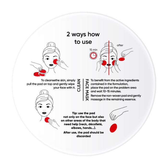 ERNE 2in1 attīrošie spilventiņi ar liftinga efektu N30