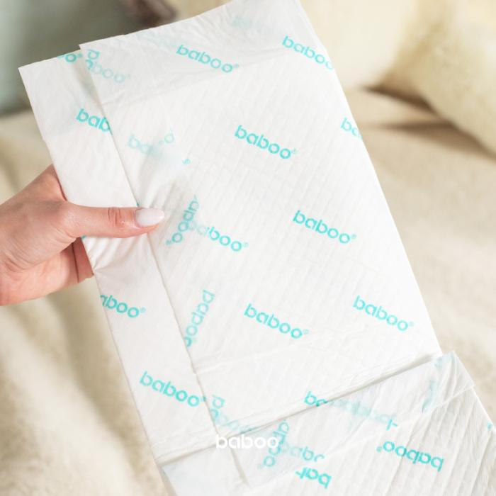 BABOO AirComfort vienreizlietojamie pārtinamie paliktņi 60×90 cm N20