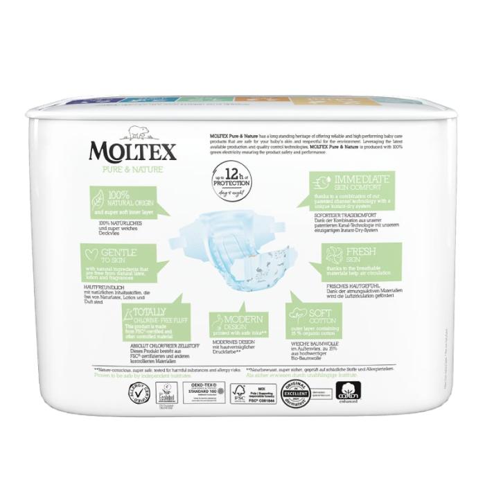 MOLTEX Pure & Nature autiņbiksītes 2 Mini N38