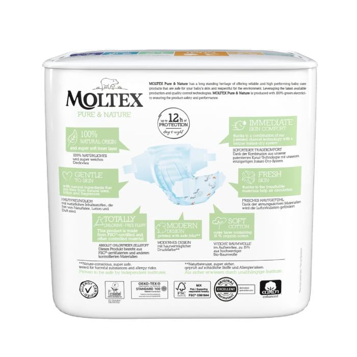 MOLTEX Pure & Nature autiņbiksītes 3 Midi N33