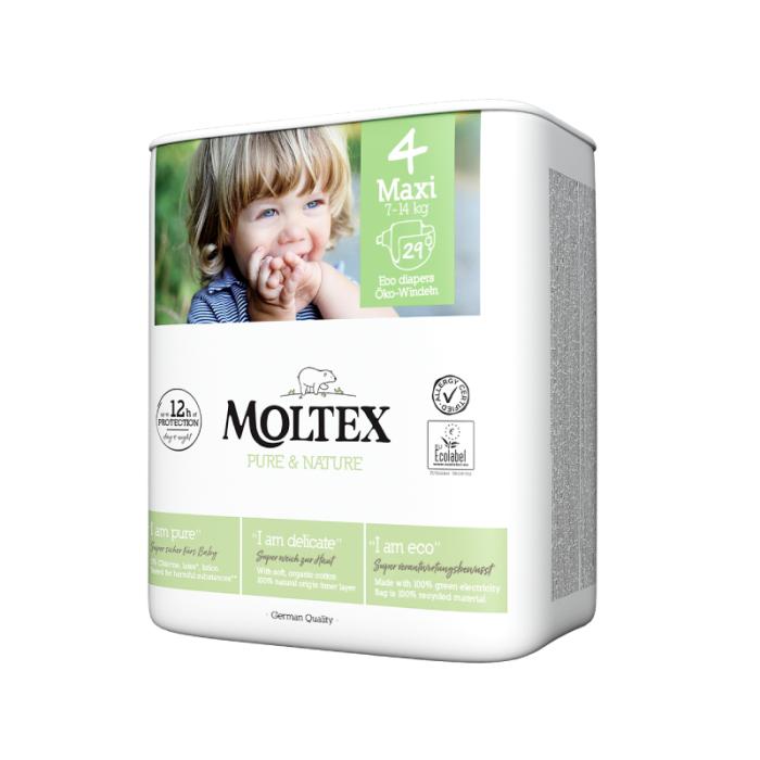 MOLTEX Pure & Nature autiņbiksītes 4 Maxi N29