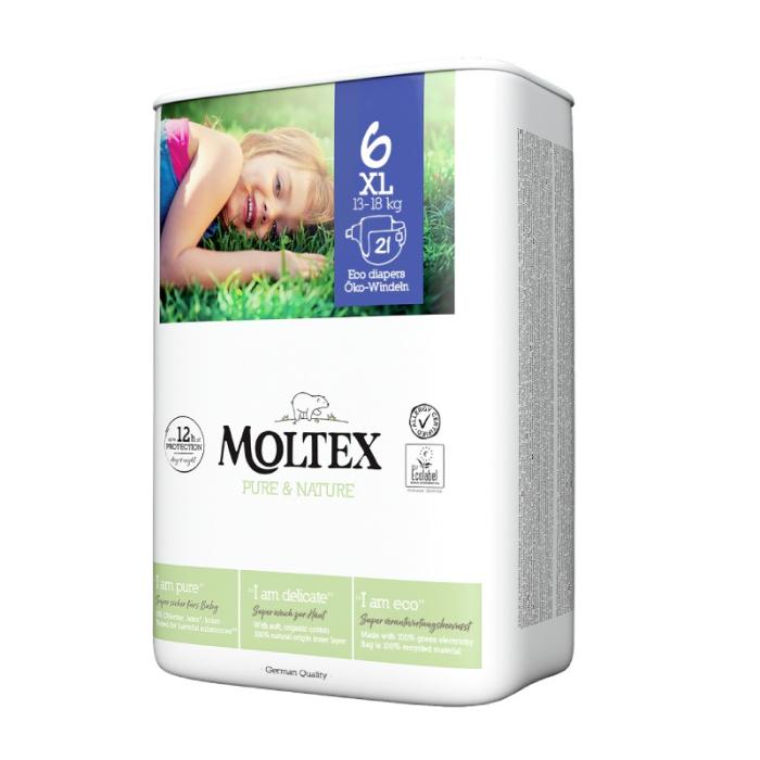 MOLTEX  Pure & Nature autiņbiksītes 6 XL N21